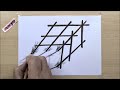 very easy 3d drawing on paper for beginners