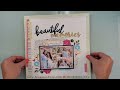 Three Steps to a Great Scrapbook Layout | Echo Park and CTMH | Pool and Wedding Layouts