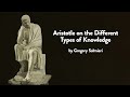 Aristotle on the Different Types of Knowledge by Gregory Salmieri (Aristotle's Theory of Knowledge)