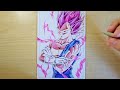 Dibujando a VEGETA ULTRA EGO | Drawing Vegeta Ultra Ego | Dragon Ball Super