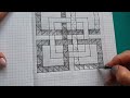 How to draw a geometric 3d drawing - a confusion of cells/ Step by step/ Zentangle