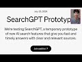 SearchGPT OpenAI ChatGPT Threaten Google Search Business