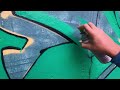 Painting Graffiti letters, full process (rust paints aizer style)