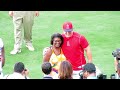 Yasiel Puig's Mom Meets Mike Trout & Pujols