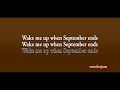 Wake Me Up When September Ends - Green Day (Acoustic Karaoke)