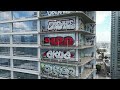 DRONESCAPE: Graffitied Sky Scrapers, Los Angeles...