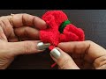 Crochet Double Hibiscus Flower #crochetflower