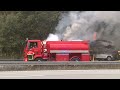 14.10.22 | Bårse | Kraftig ildløs autotransporter MTV SYD | Car Transporter on fire with cars on it