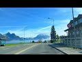 A Drive through Swiss town of Buochs ! 🇨🇭 #switzerland #drive #travel #nature