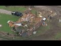 Chopper11 View of damage in Wilson County from EF-3 tornado