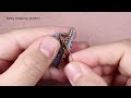 Easy to make beaded inclined herring bone bracelet. jewelry making at home .beading tutorials