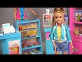 Barbie Dolls Grocery Store & Gas Station with Rement Miniatures for Dollhouse