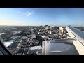 Summer landing into San Diego. American Airlines Airbus A321 lands in the evening.