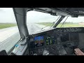 Just a little rain, oh yeah! Landing the 737MAX during a rain storm[4K HDR]