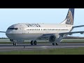 WINDY and HARD landing at Boston | United Airlines 738X Mod