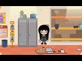 making Wednesday addams in toca life world