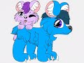 Blue And Purple Father And Son Bears - #speedpaint