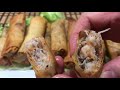 2 different Vietnamese spring rolls fillings (2 loại nhân chả giò)