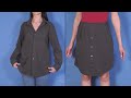 How to transform an old shirt into a new skirt quickly and easily!