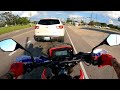 Work commute on CRF300L. First real top speed run with MotoX exhaust.