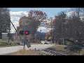 [4K60] Amtrak #130 Leads Vermonter #55 through Cornish, NH 10/31/2023