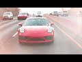 The 2022 911 Carrera in Guards Red, the cheapest 911
