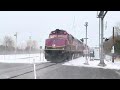 Roaring Commuter and Freight Trains January 2024 FT Mbta/MassCoastal Dinner Train