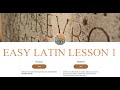 Easy Latin Lesson #2 | Learn Latin Fast with Easy Lessons | Latin Lessons for Beginners | Latin 101
