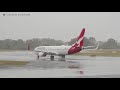 Wet Departures and Arrivals at Perth Airport.