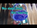 weaving basket bag// New  design  plastic// wire bag//