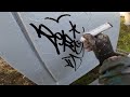 TAGS & THROWUPS . SPRAY AND MARKER. GRAFFITI BOMBING. Rebel813 4K 2022