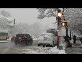 boston.winter walk in the snow another big storm