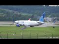 United Airlines B767 DRAMATIC TOUCH AND GO at Zurich Airport