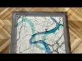 Laser cut layered wood map