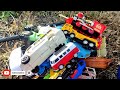 Cleaning Toy Racing Cars, Dump Trucks, Trains, Bulldozers, Police Cars, Molen Trucks, Masks