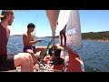 Sailing the C-15 with the boys on Carter Lake Reservoir