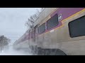 Railfanning On The Fitchburg Line In The Snow | Fast NS & MBTA Trains In Leominster | 1/9/2024