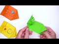 Easy Origami Mini toy Basketball Slam Dunk || Moving Paper toys pop it
