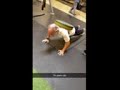 74 y/o vegan does push-ups w/60 lbs