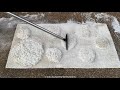 Satisfying scraping compilation of dirty Plain White rugs