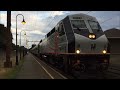 NJ Transit HD 60fps: Morristown Line Evening Trains Around Convent Station 8/10/15 (Lots of Horn)