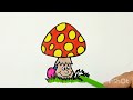 How to Draw Cute Mushroom 🍄 | How to Draw a Mushroom