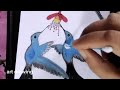 How to draw bird and flower drawing easy step by step //#drawing #trending #youtubevideo