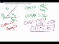 Unit 3B Pretest questions 11 to 13 (Use trigonometry to find missing angles)