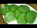 Resep Lapis Gulung Tapioka Pandan | mama channely