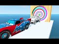 Big & Small Red Vizor Saw Wheels VS Rolly Saw Wheels VS Thomas The Tank Engine | BeamNG.drive