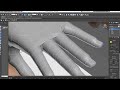 Autodesk 3ds Max 3D modeling tutorial for the human hand