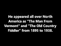 Fiddler From the 1890s Plays His Violin (Sound Remastered)