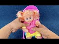 9 Minutes Satisfying with Unboxing Cute Doll Swing Toys，Baby Stroller Playset ASMR | Review Toys