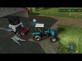 Заканчиваем борьбу с тюками на карте Сосновка в Farming Simulator 22